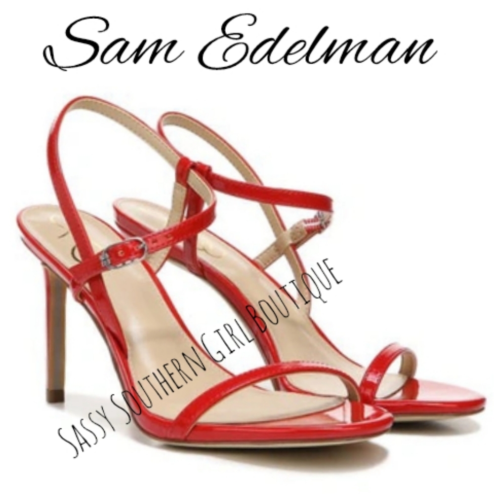 🆕⭐Sam Edelman red patent heel sandals